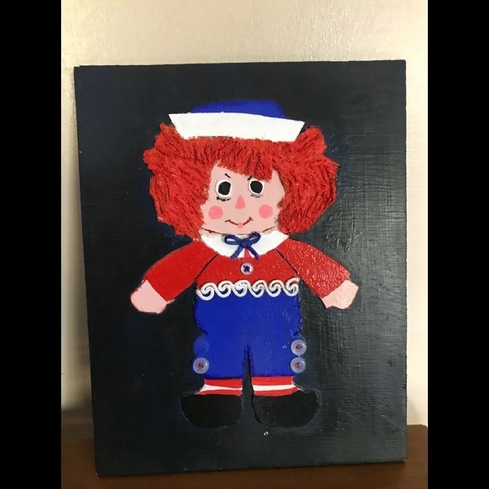 Rare Vintage Hand painted Raggedy Andy